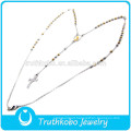 TKB-N0029 Lady's European Honourable Fashion Two Tone Design High Quality Stainless Steel Engagement Necklace